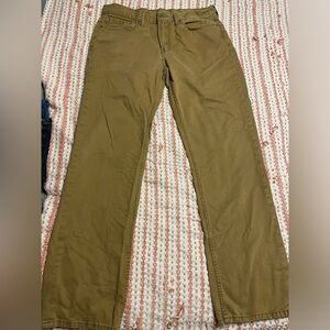 Levi Strauss dark khaki 514 pants  size 36/34